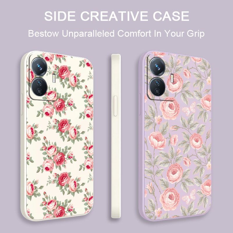 Little Flowers Print Phone Cas - Vivo Y28 评论和价格