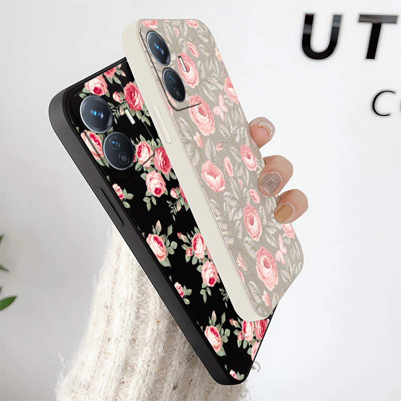 Little Flowers Print Phone Cas - Vivo Y28 评论和价格
